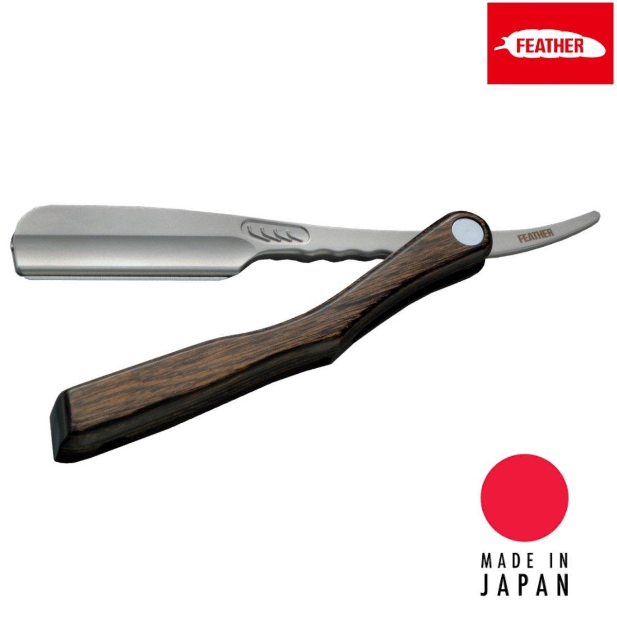 Feather Japan Artist Club SS Wooden Folding Razor - Scissor Hub Australia