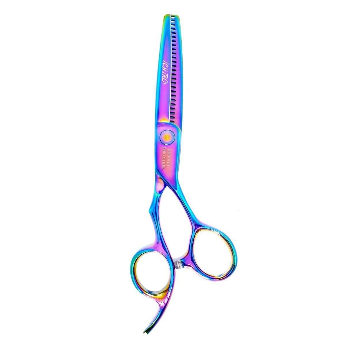 Purple senior hair scissors 6 - inch barber scissors set handle